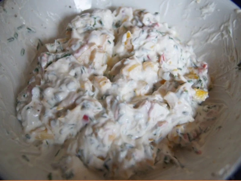 Rezept: Pellkartoffeln mit würzigem Quark und Schwarzwälder Schinken Bild Nr. 8 Pellkartoffeln mit würzigem Quark und Schwarzwälder Schinken - Rezept - Bild Nr. 8