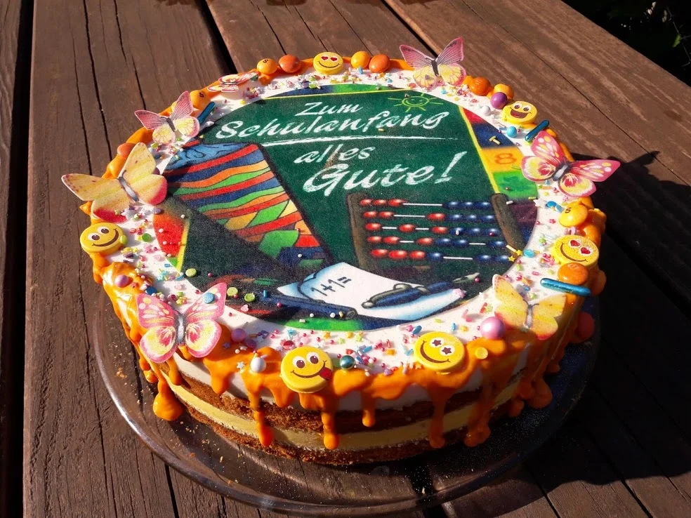 Einschulungstorte zur kochbar Challenge August 2020 - Rezept - Bild Nr. 11113
