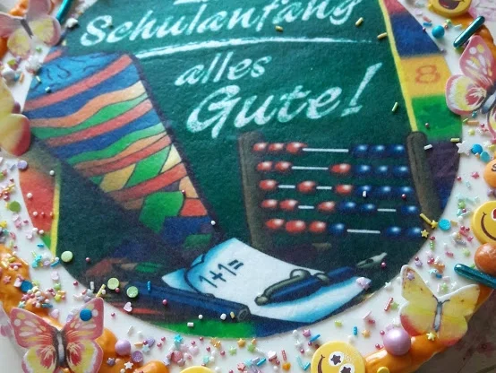 Einschulungstorte zur kochbar Challenge August 2020 - Rezept - Bild Nr. 11116