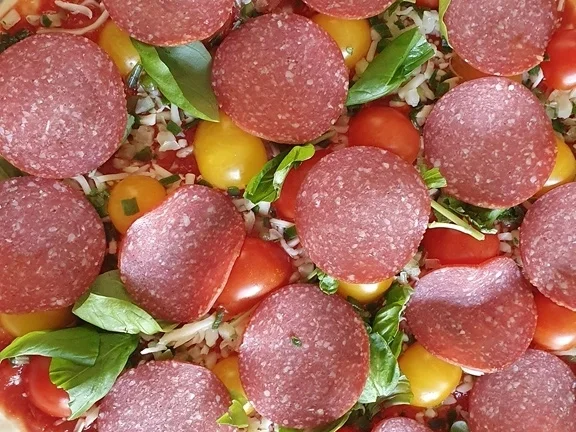 drei mal PIZZA Handmade (kleine Grösse 22 cm) - Rezept - Bild Nr. 13