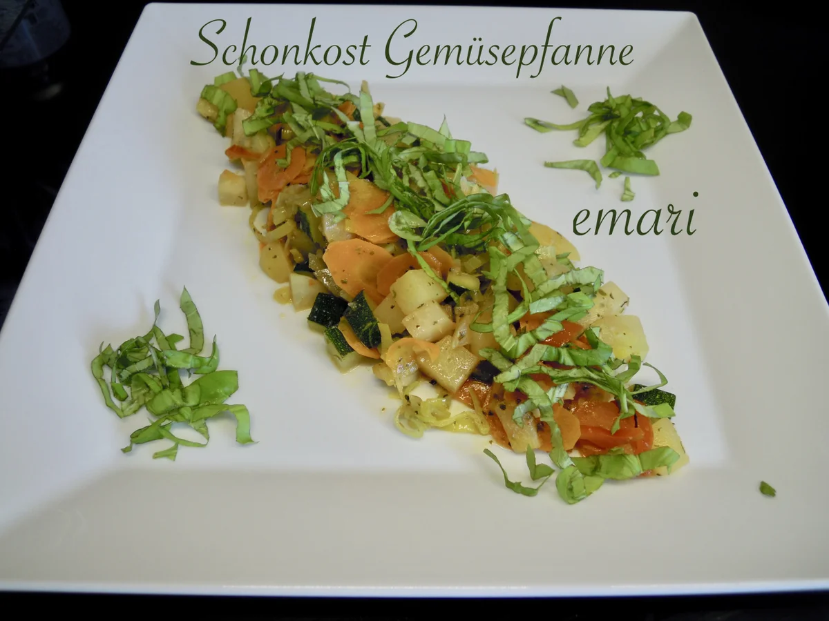 Rezept: Schonkost - Gemüsepfanne Bild Nr. 2 Schonkost - Gemüsepfanne - Rezept - Bild Nr. 2