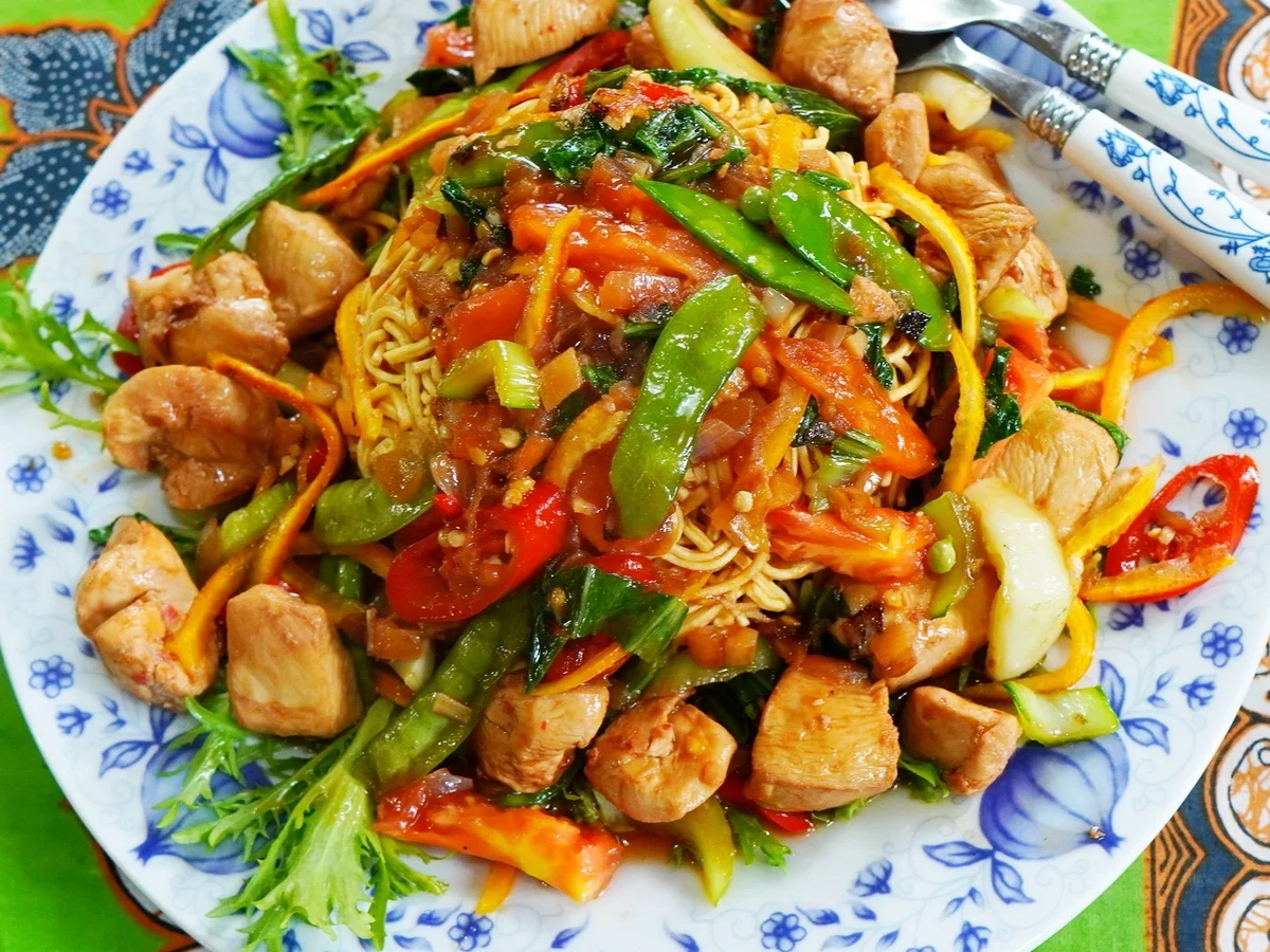 Würziges Hühnerfleisch mit Tangerinenschale - Rezept - Bild Nr. 11112