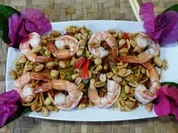 Würzige Eiernudeln mit Garnelen und Erdnüssen auf Hongkong Art - Rezept - Bild Nr. 2