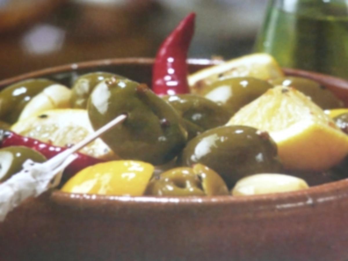 marinierte Oliven - Rezept
