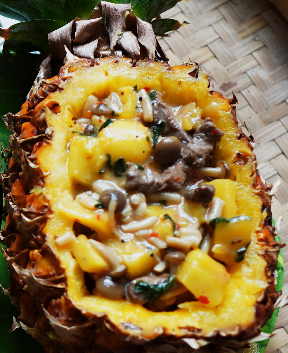 Rindergeschnetzeltes mit Ananas und Pilzen - Rezept - Bild Nr. 2