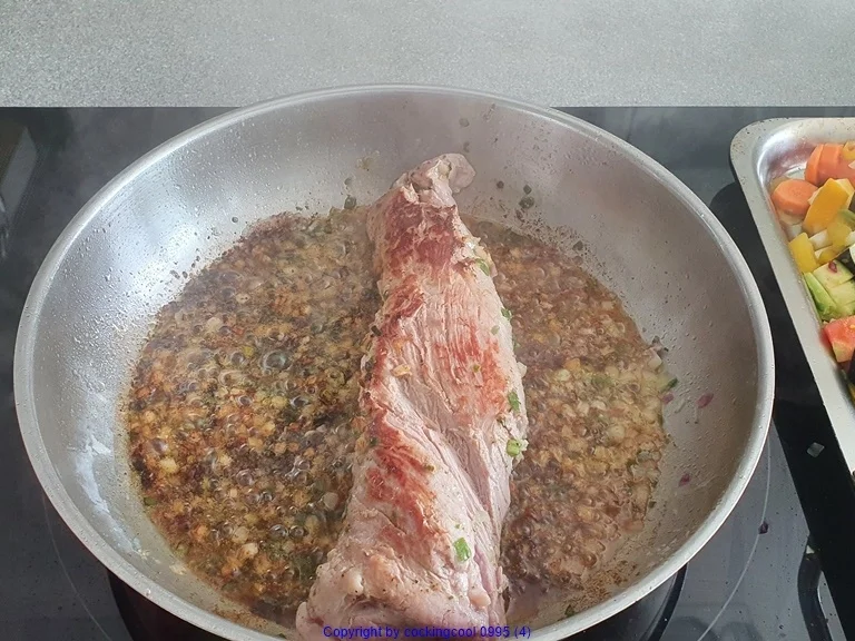 Schweinefilet mit sommerlichem Gemüsemix - Rezept - Bild Nr. 4