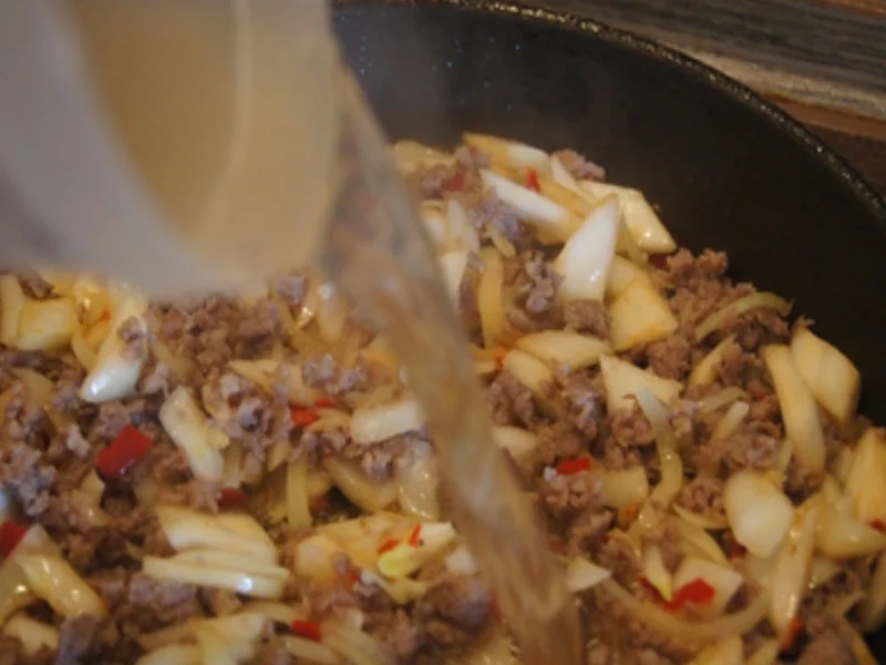 Rezept: Hörnchen-Nudel Pfanne mit Chinakohl und Schweinemett Bild Nr. 15 Hörnchen-Nudel Pfanne mit Chinakohl und Schweinemett - Rezept - Bild Nr. 15