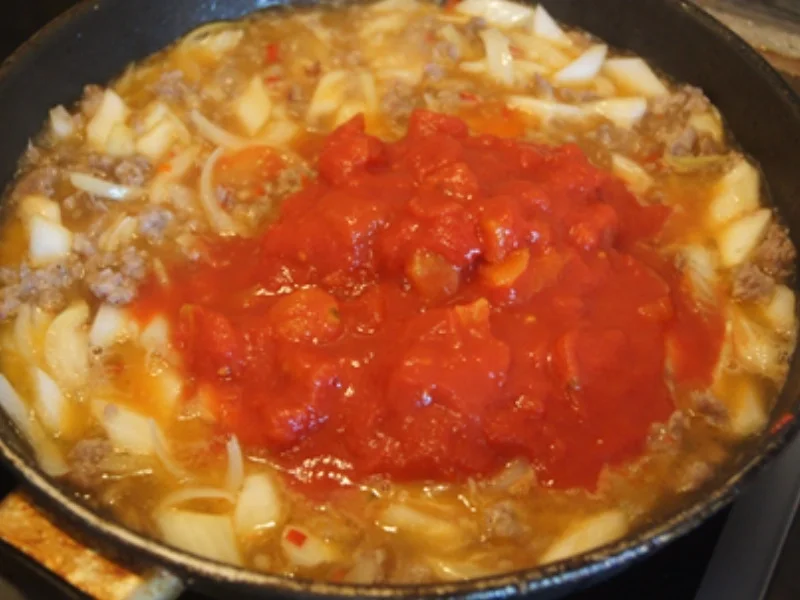 Rezept: Hörnchen-Nudel Pfanne mit Chinakohl und Schweinemett Bild Nr. 16 Hörnchen-Nudel Pfanne mit Chinakohl und Schweinemett - Rezept - Bild Nr. 16