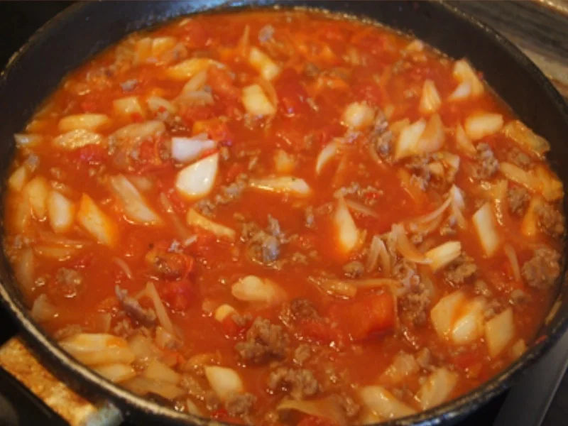 Rezept: Hörnchen-Nudel Pfanne mit Chinakohl und Schweinemett Bild Nr. 17 Hörnchen-Nudel Pfanne mit Chinakohl und Schweinemett - Rezept - Bild Nr. 17