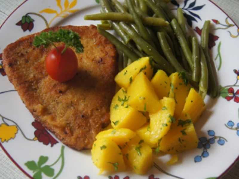 Schnitzel Toskana mit Buschbohnen und Petersilienkartoffeln - Rezept - Bild Nr. 2