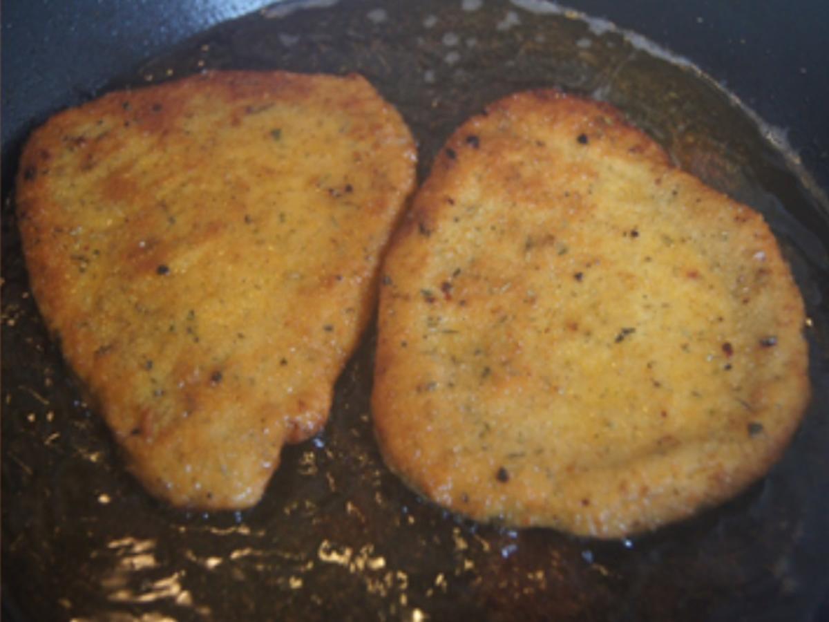 Schnitzel Toskana mit Buschbohnen und Petersilienkartoffeln - Rezept - Bild Nr. 6