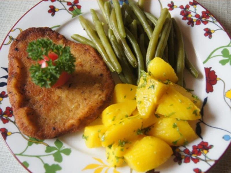Schnitzel Toskana mit Buschbohnen und Petersilienkartoffeln - Rezept - Bild Nr. 20