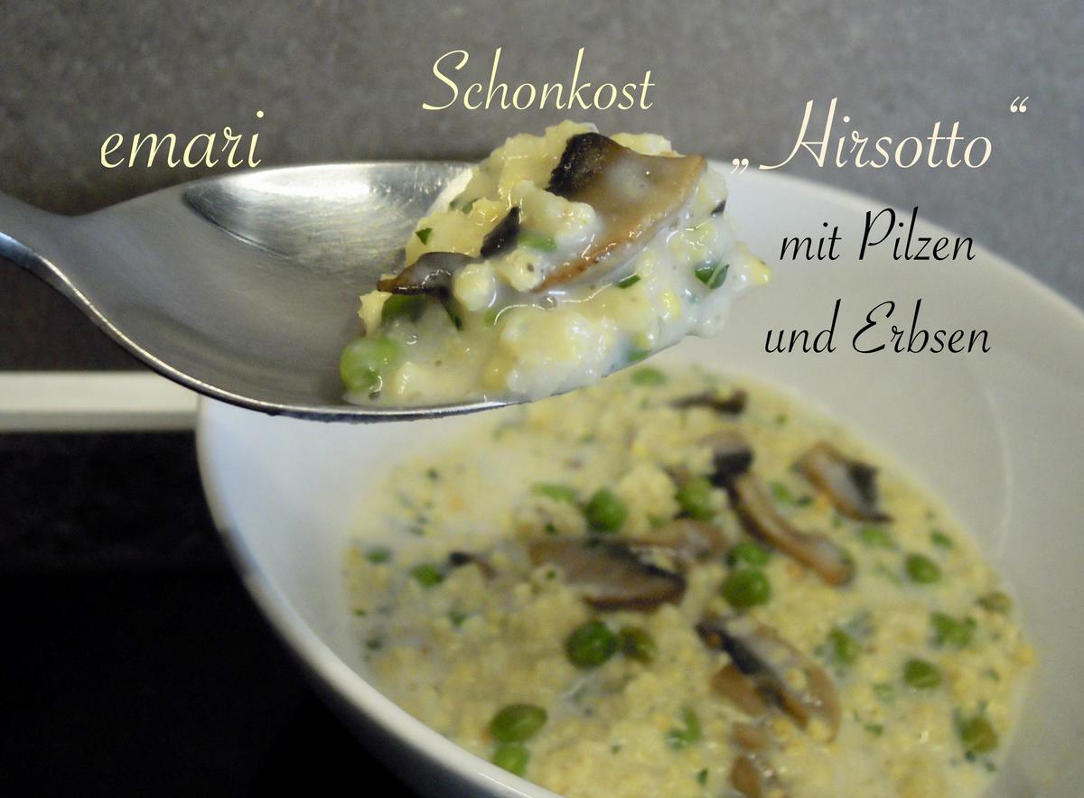 Schonkost - "Hirsotto" mit Pilzen und Erbsen - Rezept - Bild Nr. 11132