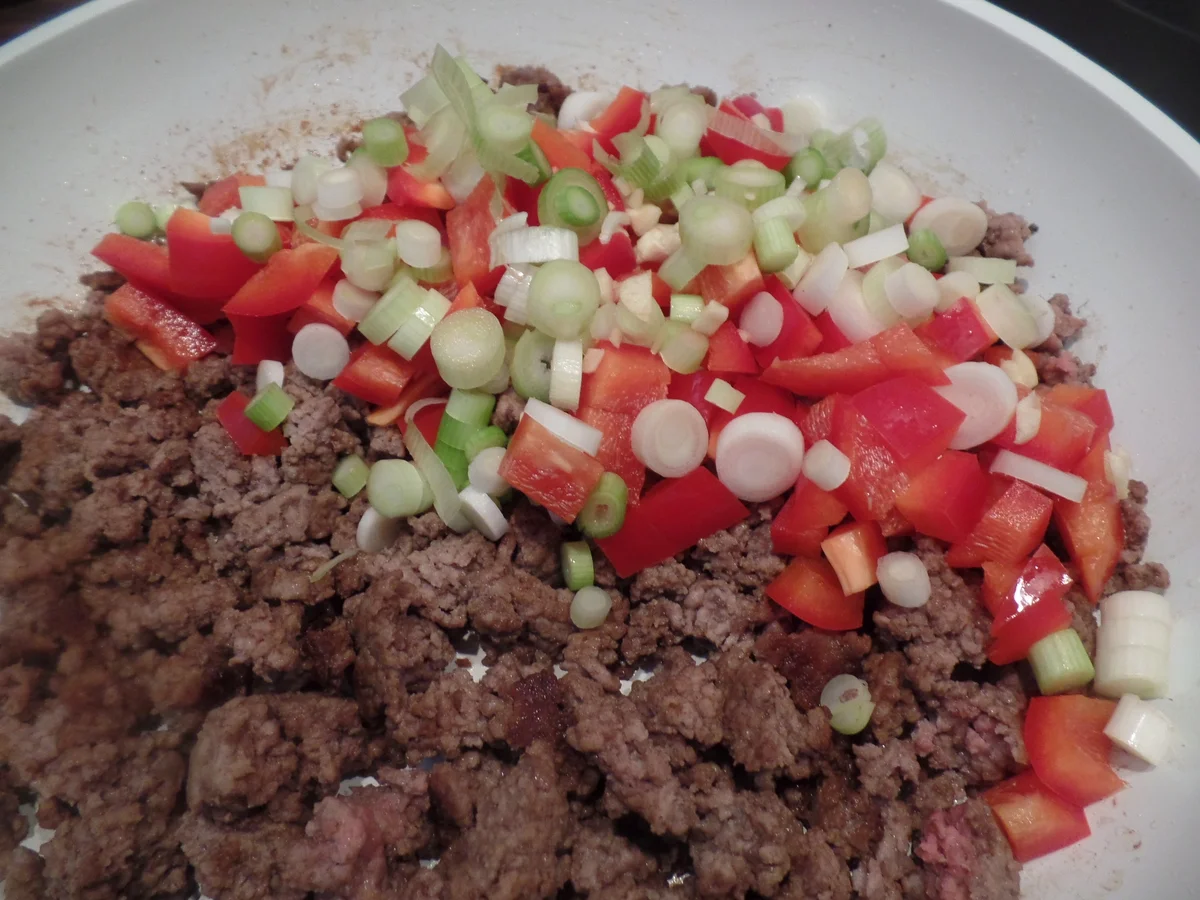 Hackfleischpfanne mit Reis - Rezept - Bild Nr. 11133