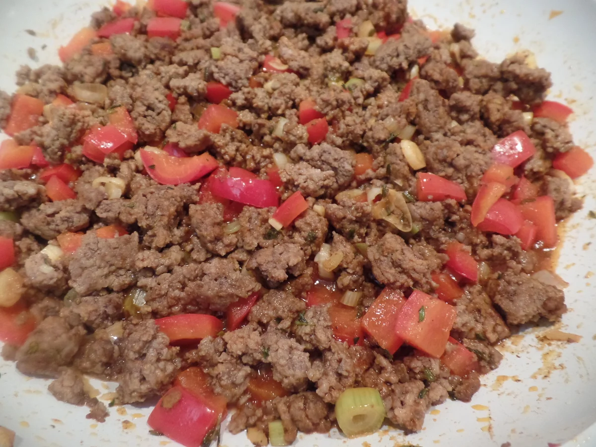 Hackfleischpfanne mit Reis - Rezept - Bild Nr. 11138