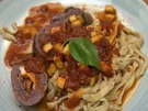 Involtini mit Tomatensugo und Estragon-Tagliatelle - Rezept - Bild Nr. 2