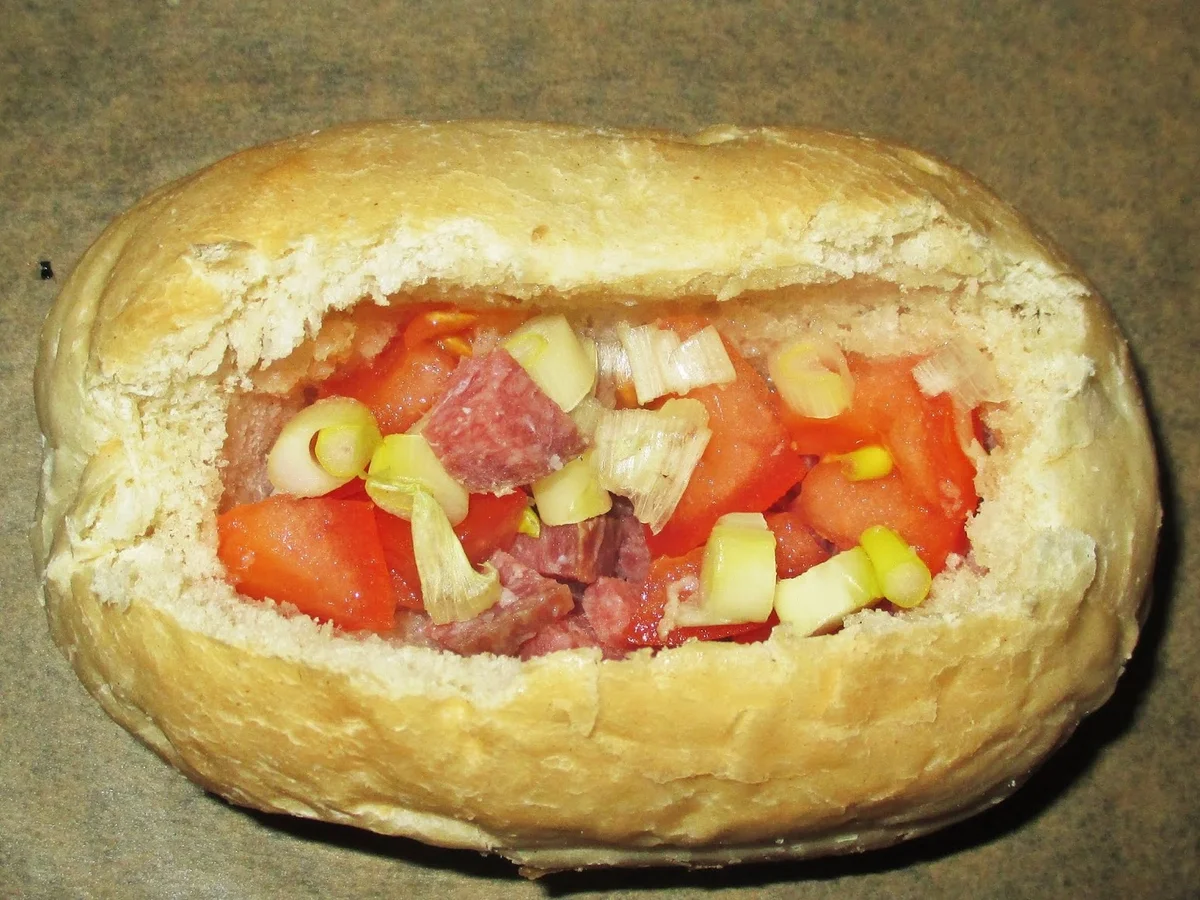 Gefülltes Brötchen - Rezept - Bild Nr. 5