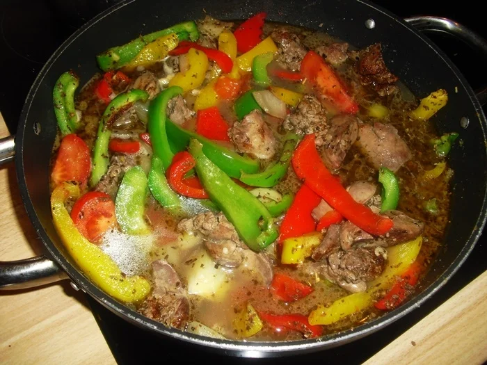 Hähnchenleber-Paprika-Gulasch - Rezept - Bild Nr. 4