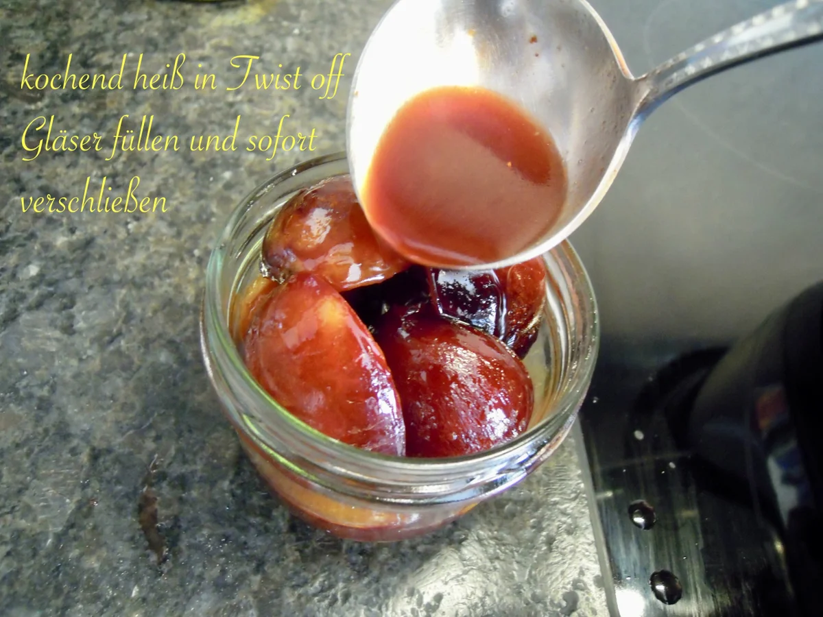 Rezept: eingelegte Karamell Zwetschgen mit einem traumhaften Aroma Bild Nr. 16 eingelegte Karamell Zwetschgen mit einem traumhaften Aroma - Rezept - Bild Nr. 16