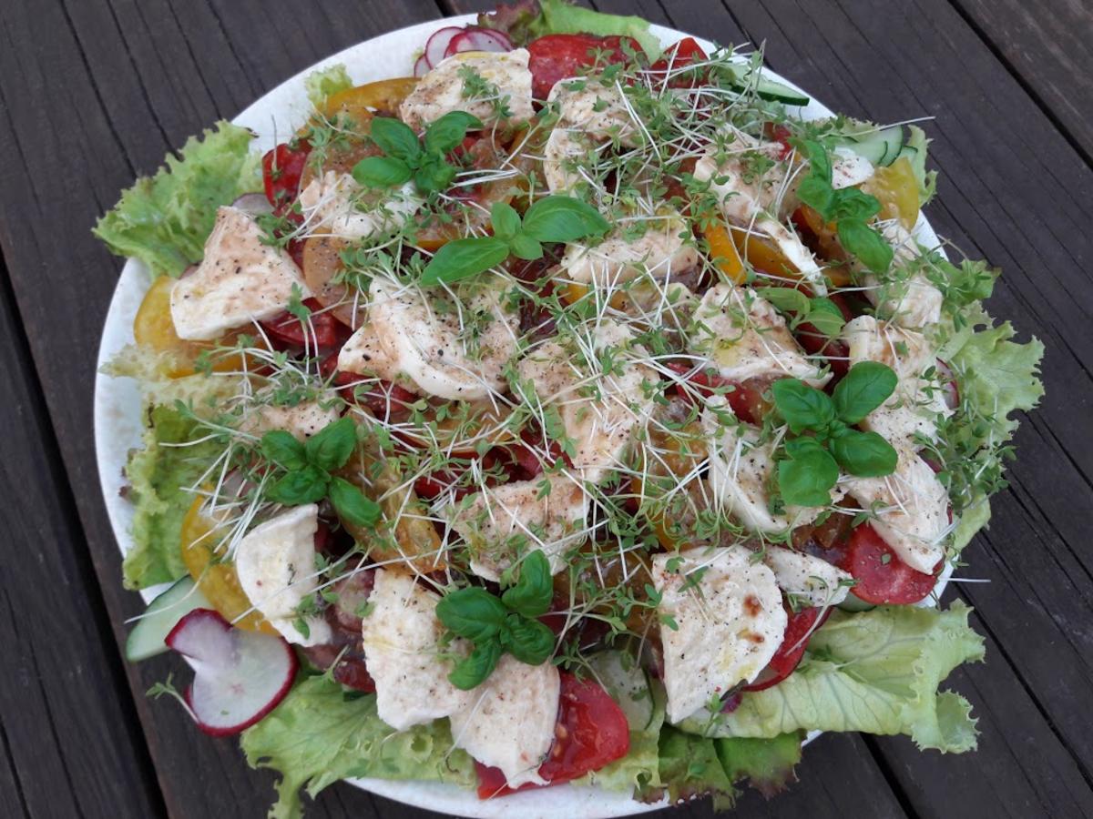Salat mit Büffelmozzarella - Rezept - Bild Nr. 2