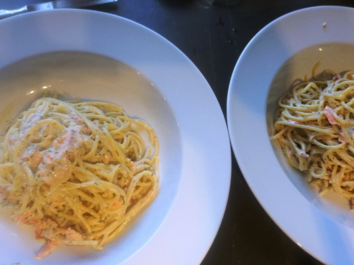 Pasta mit Rauchlachs und Wodka - Rezept - Bild Nr. 5