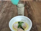 Poffertjes mit Schokoapfel, Zuckerwatte und Vanillesauce - Rezept - Bild Nr. 2