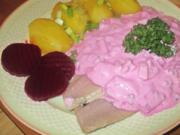 Rauchmatjes mit pikanter *Rote Beete-Soße* - Rezept - Bild Nr. 2