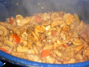 Schweinegeschnetzeltes nach "Gyros Art" - Rezept