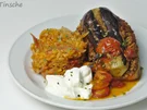 Gefüllte Auberginen auf Schmortomaten  mit Bulgur-Pilaw - Rezept - Bild Nr. 8