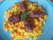Rezept: Cevapcici mit Gemüsereis Bild Nr. 2 Cevapcici mit Gemüsereis - Rezept - Bild Nr. 2
