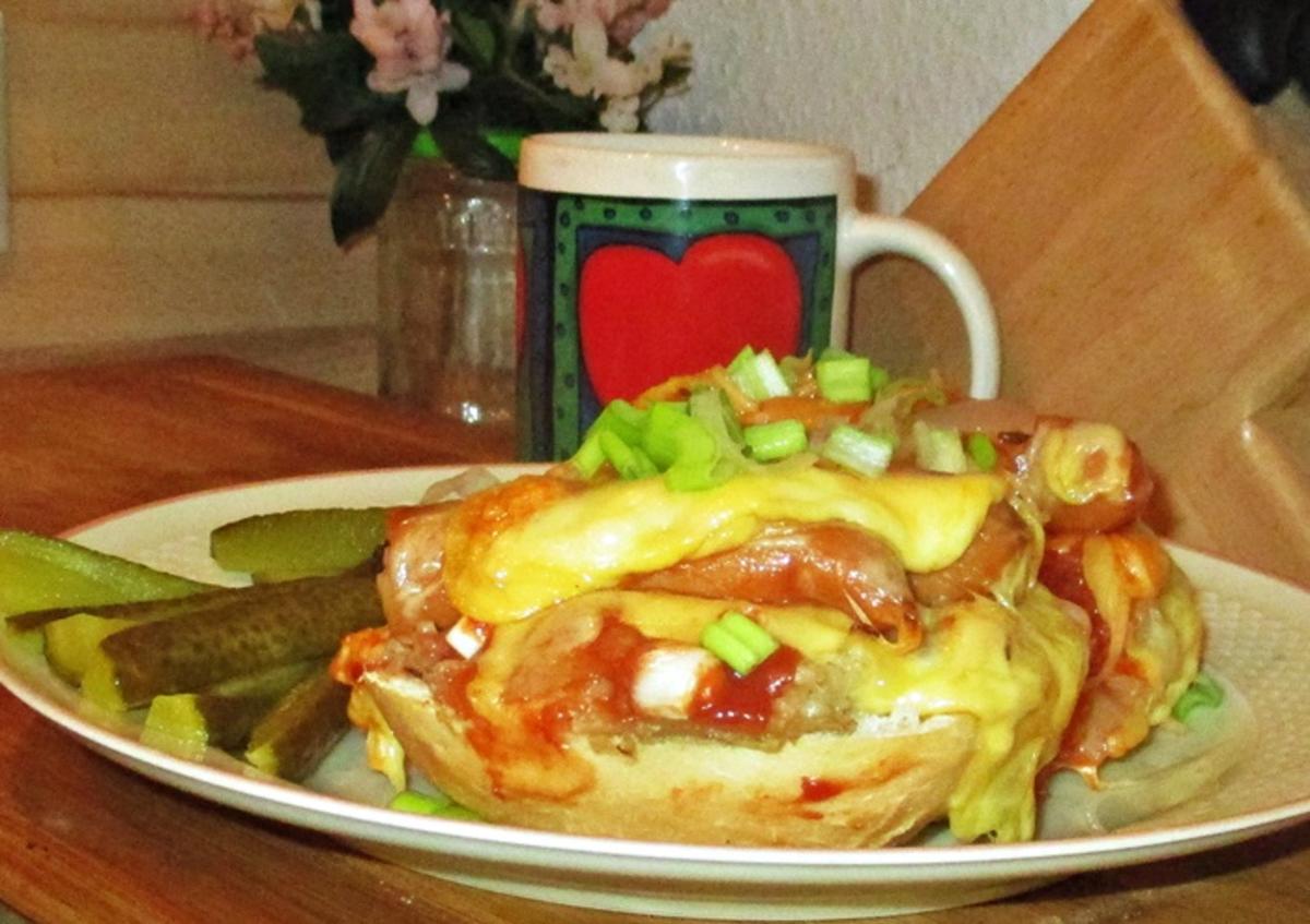 Eine Art Hot Dog- Resteverwertung mit Sauerkraut-Kochbar Challenge 9.0 (September 2020) - Rezept - Bild Nr. 7