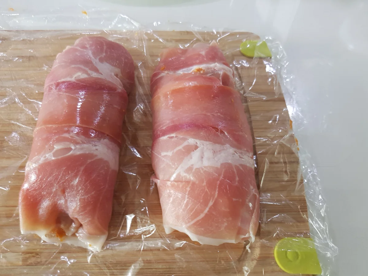 Hähnchen-Involtini mit mediterranem Gemüse und  Polenta-Talern - Rezept - Bild Nr. 7