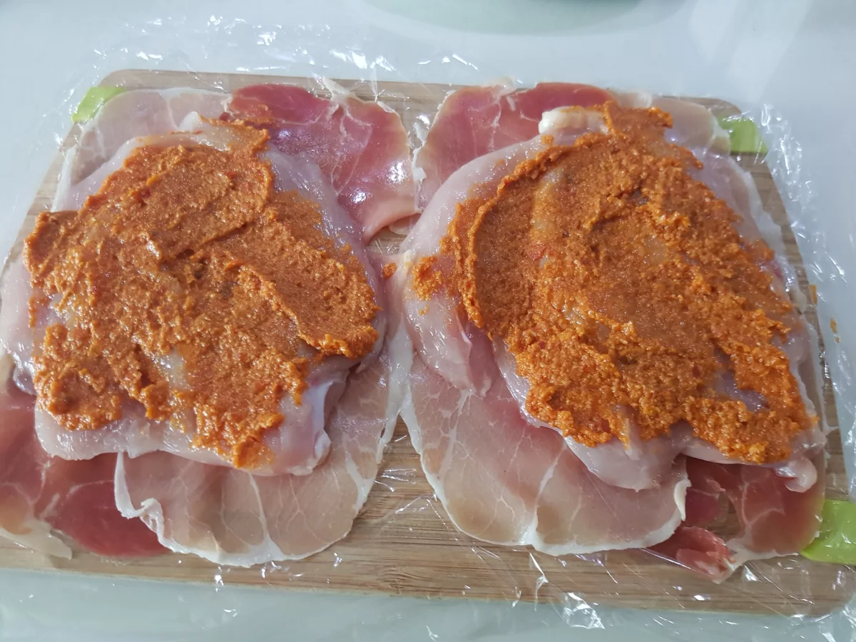 Hähnchen-Involtini mit mediterranem Gemüse und  Polenta-Talern - Rezept - Bild Nr. 8