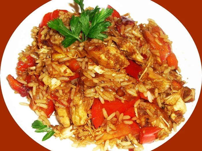 Rezept: Scharfe Hähnchen-Reispfanne-Kochbar Challenge 9.0 Bild Nr. 2 Scharfe Hähnchen-Reispfanne-Kochbar Challenge 9.0 - Rezept - Bild Nr. 2