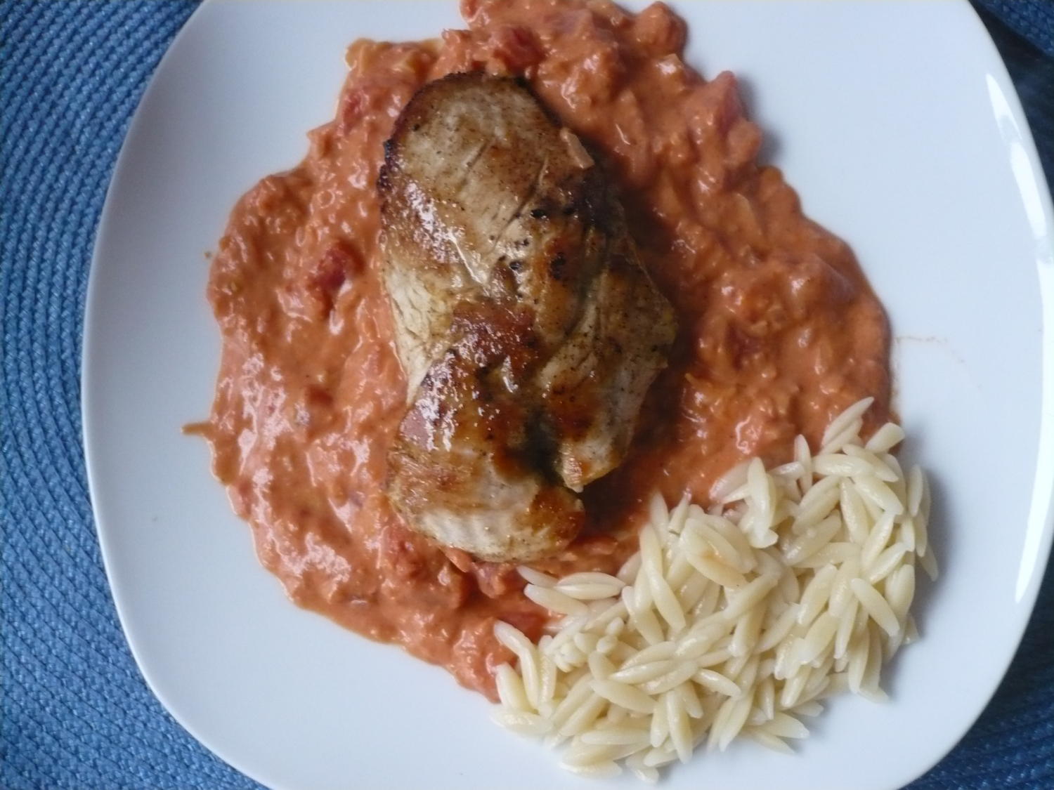 Putenfilet in Tomaten - Frischkäse- Soße - Rezept - kochbar.de