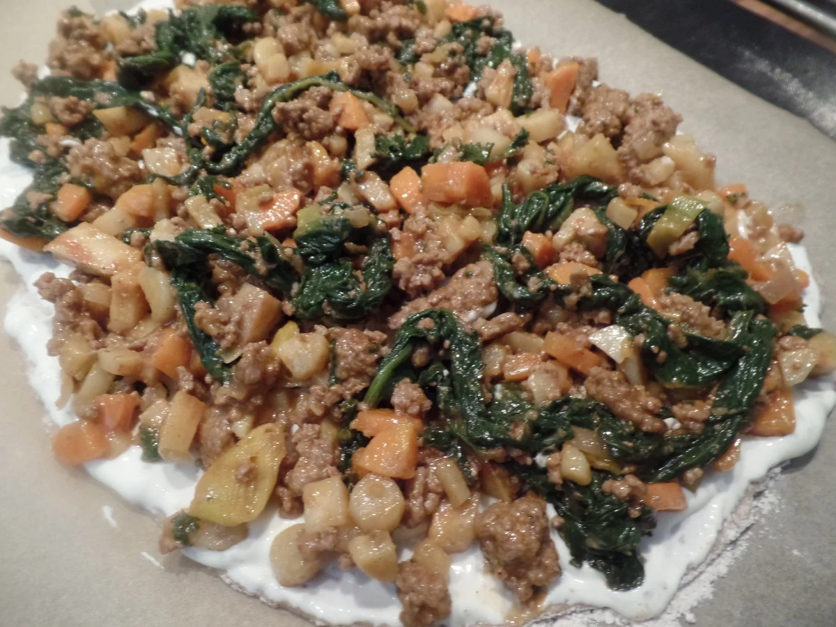 Hackfleisch-Flammkuchen - Rezept - Bild Nr. 11204