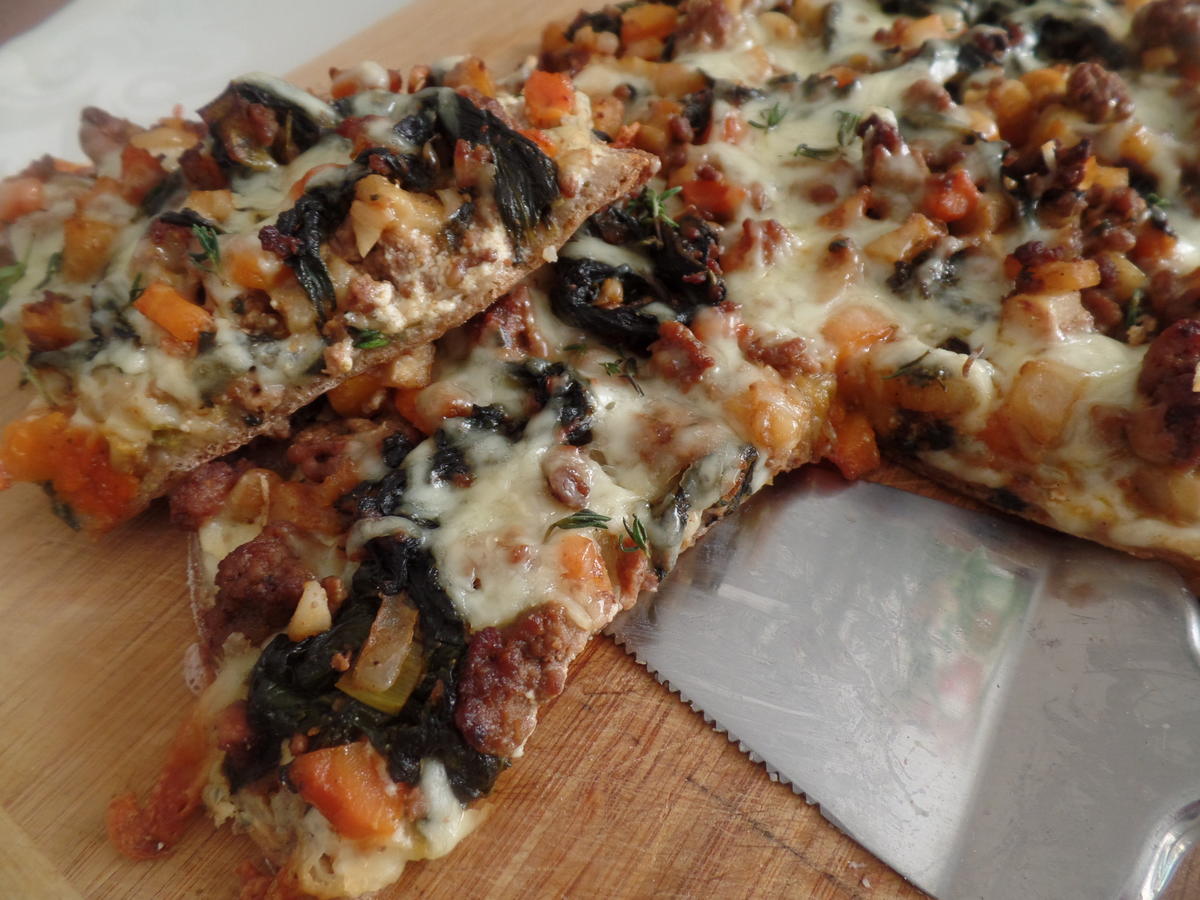 Hackfleisch-Flammkuchen - Rezept - Bild Nr. 11207