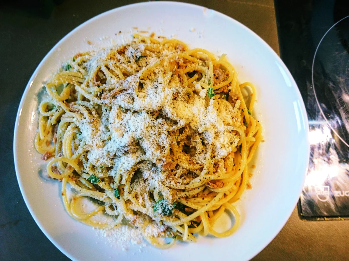 Spaghetti mit Thunfisch-Zitonensauce - Spaghetti tonno e limone - Rezept - Bild Nr. 9