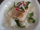 Kabeljau auf -Kartoffel-Kohlrabi-Rahm on Top mit Radieschen-Salsa - Rezept - Bild Nr. 11214