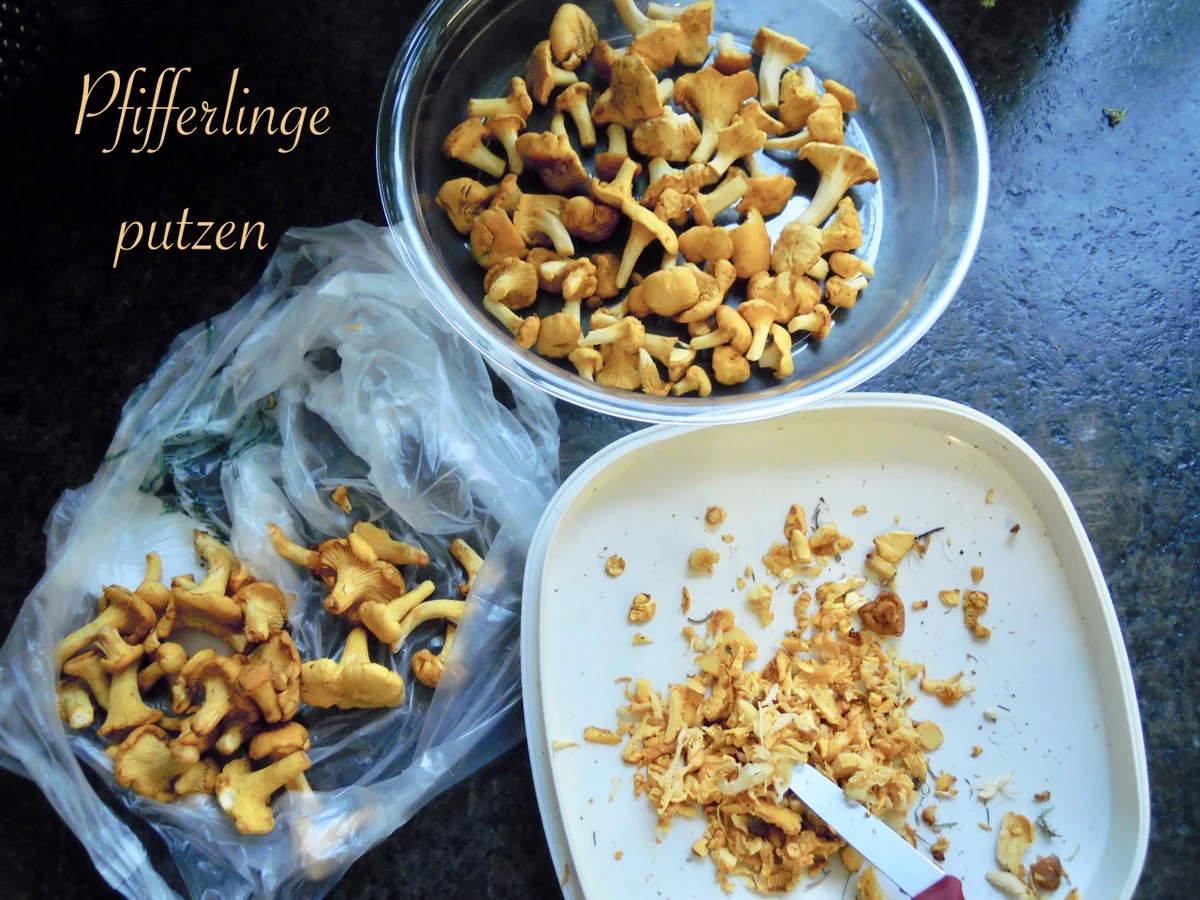 marinierter Blattspinat Salat mit Pfifferlingen - Rezept - Bild Nr. 7