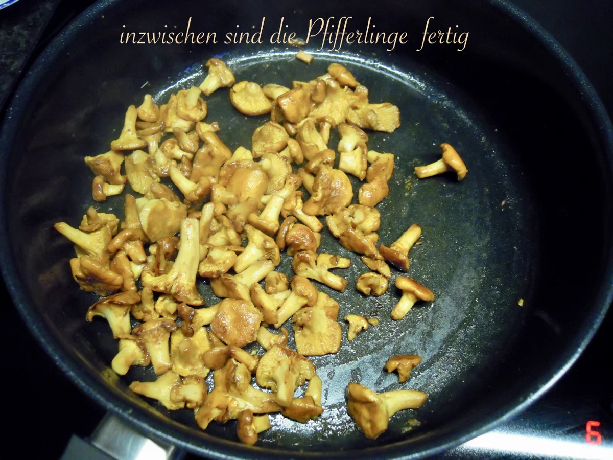 marinierter Blattspinat Salat mit Pfifferlingen - Rezept - Bild Nr. 10