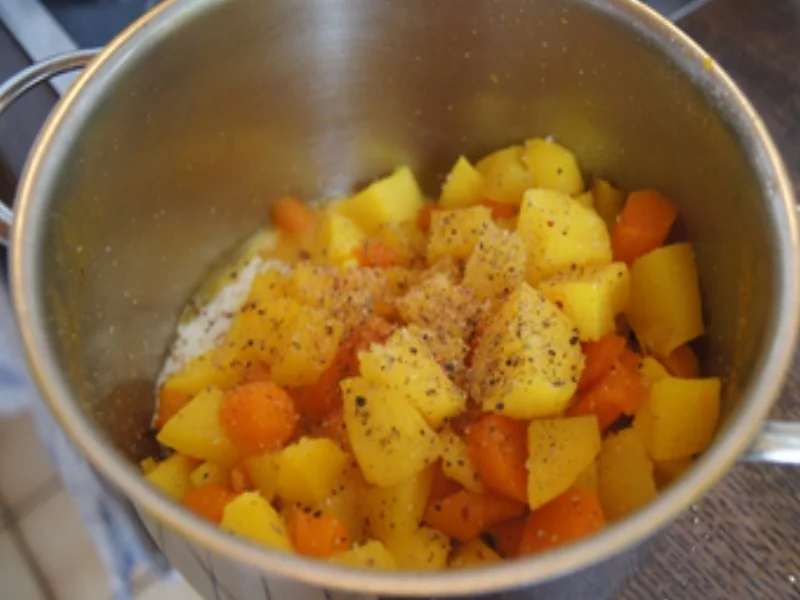 Seelachsfilet mit Buschbohnen und Möhren-Kartoffel-Stampf - Rezept - Bild Nr. 11237