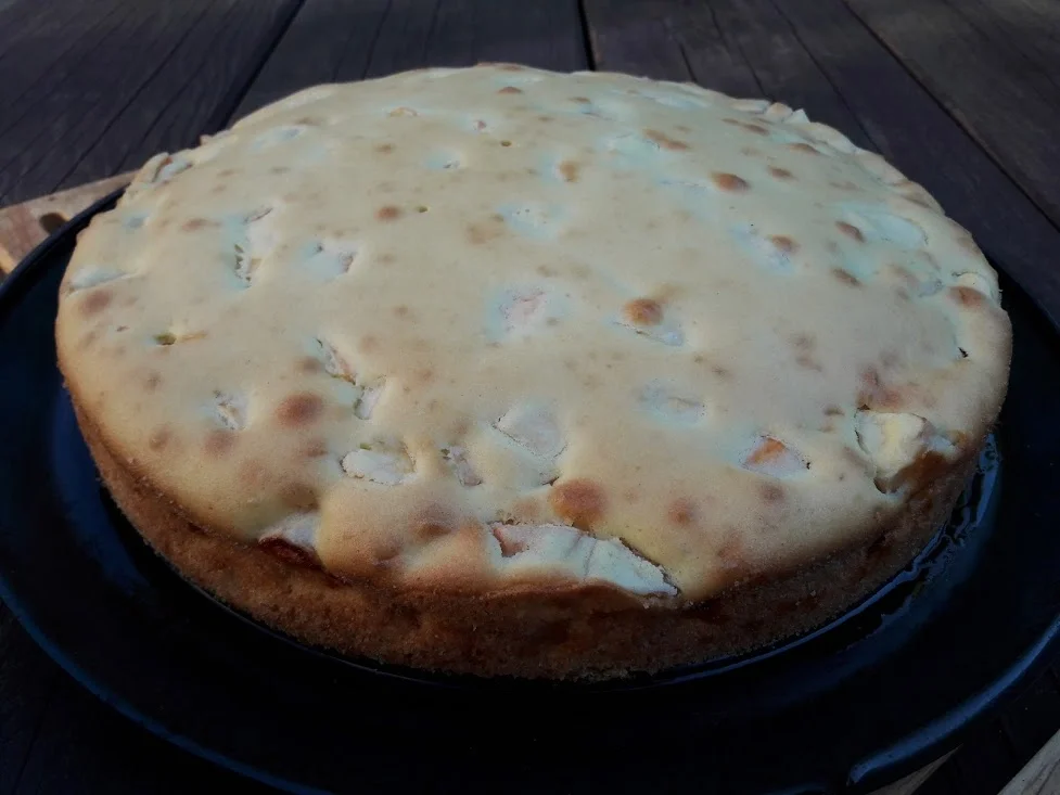 Apfelkuchen mit Schokoladendecke zur kochbar Challenge September 2020 - Rezept - Bild Nr. 12