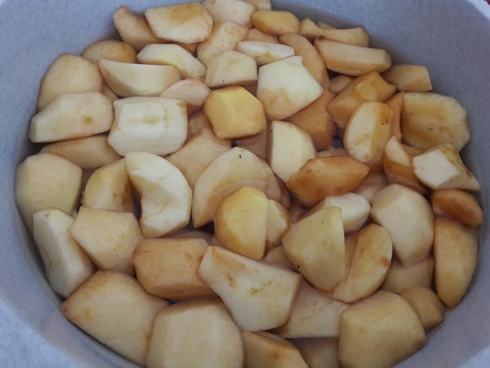 Apfelkuchen mit Schokoladendecke zur kochbar Challenge September 2020 - Rezept - Bild Nr. 17