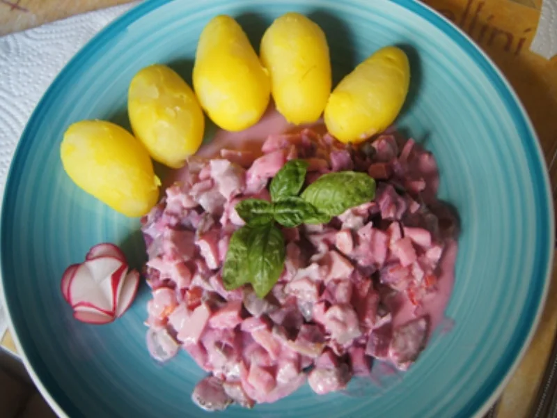 Matjessalat mit Pellkartoffeln - Rezept - Bild Nr. 2
