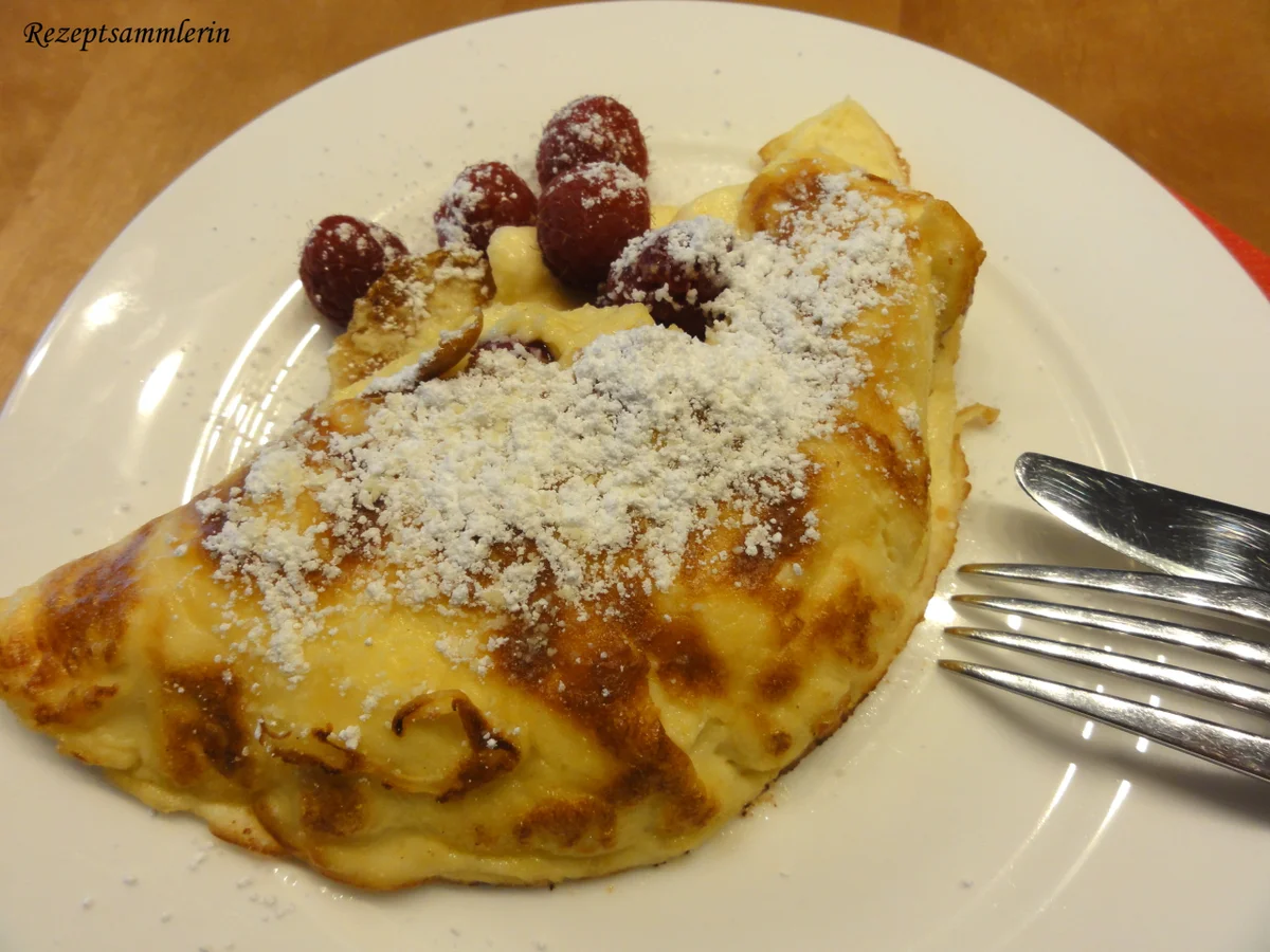 Eier:   HIMBEER ~ SAHNE ~ OMELETT - Rezept - Bild Nr. 3