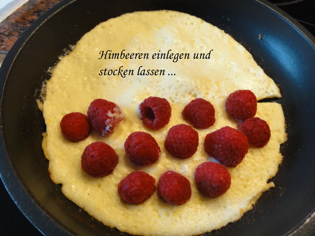 Eier:   HIMBEER ~ SAHNE ~ OMELETT - Rezept - Bild Nr. 9