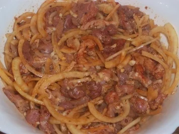 Rezept: Gyros mit Soße Gyros mit Soße - Rezept