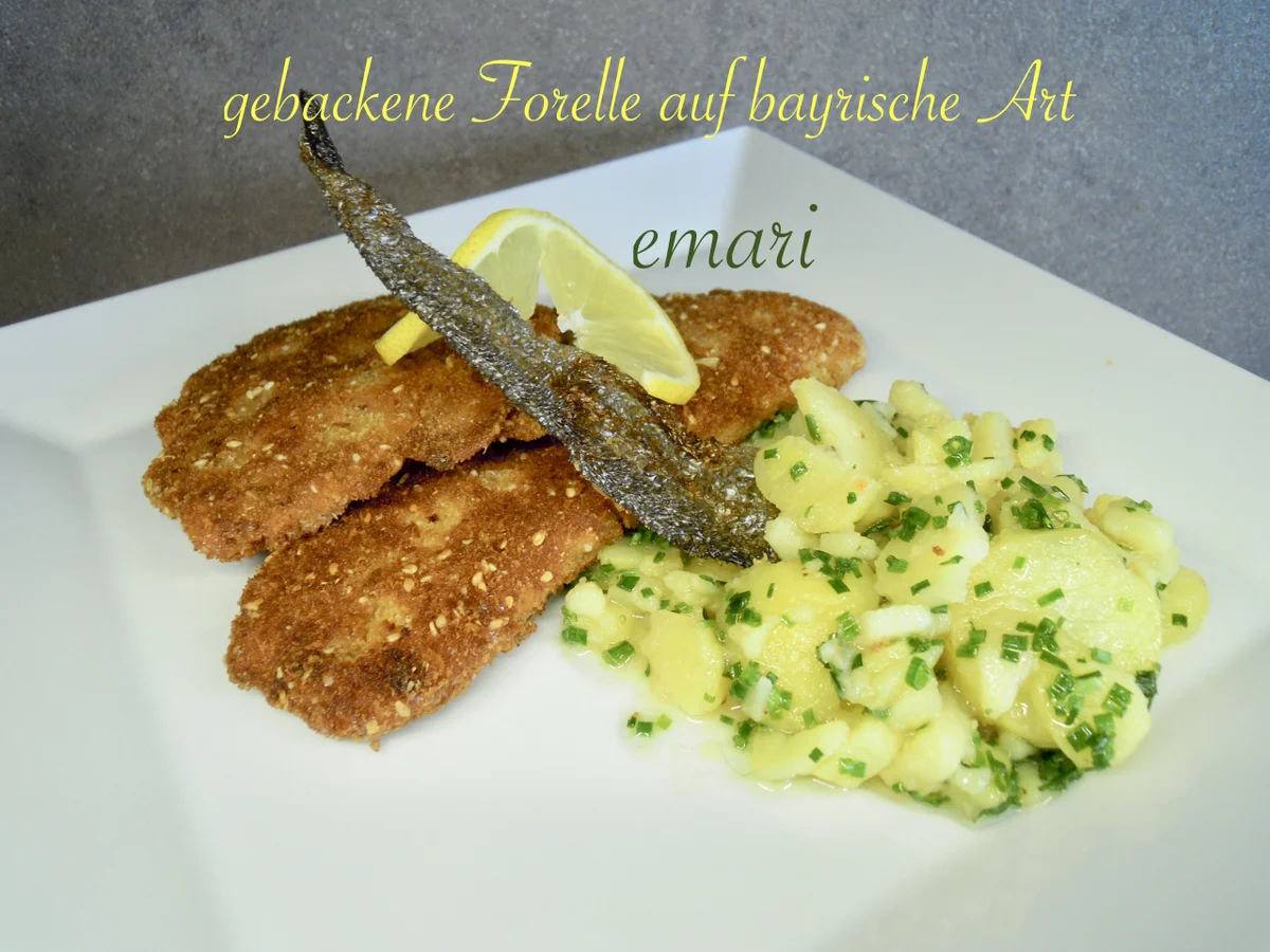 Rezept: Oktoberfest Forelle mit Kartoffelsalat - beides auf bayrische Art Bild Nr. 2 Oktoberfest Forelle mit Kartoffelsalat - beides auf bayrische Art - Rezept - Bild Nr. 2