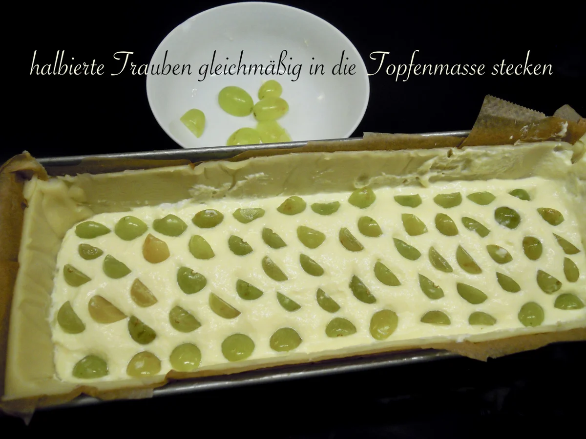 Weintrauben Topfen Kuchen - Rezept - Bild Nr. 11411